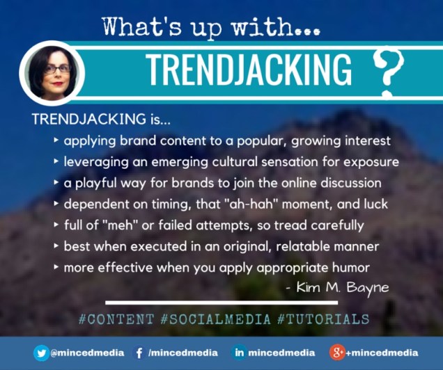 Quick Reference Guide - Trendjacking by @mincedmedia